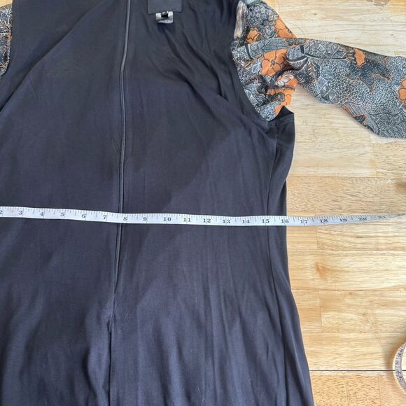 DESIGUAL Pisa Boho Dress Delhi Floral Feminine Hi Low Midi 3/4 Sleeve Medium EUC - Picture 8 of 16